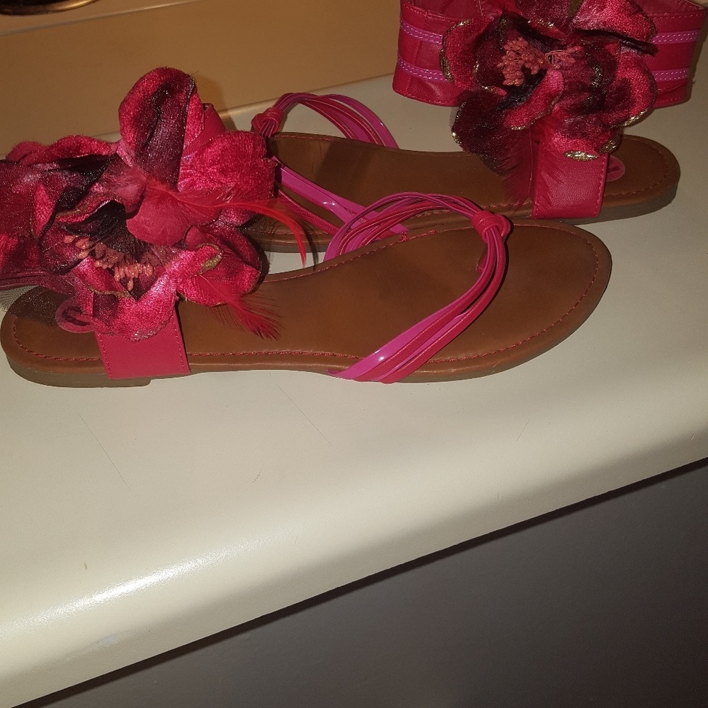 Pink sandals